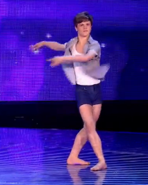 Rhys Yeomans got to dance