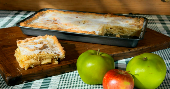 Apple and Wensleydale Pie Image