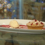 David Everitt-Matthias makes a left over Christmas pudding tart on Saturday Kitchen live