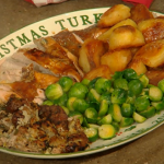 Roast Turkey with Sage Chestnut and Sausage Stuffing by Bryan Turner on Christmas Kitchen with James Martin