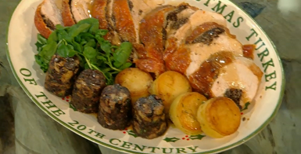 turkey with black pudding by brian turner