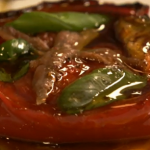 Piedmontese Peppers by Simon Hopkinson and Steak and Chips recipe by Simon on The Good Cook