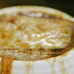 French onion soup with Gruyère croûtons by James Martin