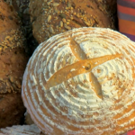 Bread baker Lucy Steele bakes her bread in a Shipping Container featured on James Martin: Comforts