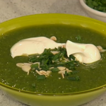 Phil Vickery Asparagus soup with crème fraîche on This Morning