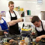 Pigeon Post by Raymond McArdle, Dig For Victory by Chris McGowan and Fighting Food by Will Brown starter recipes starts series 9 of the Great British Menu