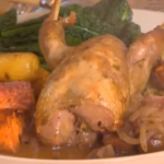 Bikers One pot partridge with Cabbage, Bacon and chestnuts recipe 