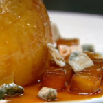 Raymond Blanc baked resset apples with Caramel and Calvados sauce recipe on Kitchen Secrets