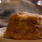 Layered beef and mushroom suet pudding recipe on Best of British Foods