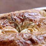 Jamie Oliver Chicken and Mushroom pie with spring onions and mustard recipe on 30 Minutes Meals