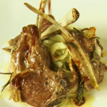 Gino Lamb cutlets with honey sauce and fennel salad in Rome on Gino’s Italian Escape