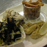 Bikers sea bass and mussels with flavours of Anglesey on the Bikers Food Tour of Britain