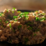 Nigella Lawson Farro risotto with mushrooms recipe on Nigellissima