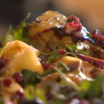 Bikers Honey-glazed guinea fowl with pomegranate and pineapple on Best of British