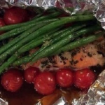 Sally Bee easy salmon parcels with cherry tomatoes recipe on Lorraine