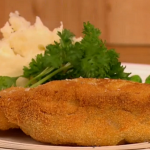 Gino D’Acampo chicken kiev with mash potatoes recipe from the eighties on Let’s Do Lunch