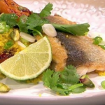 Bill Granger roasted apricot couscous with grilled fish recipe on Lorraine