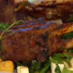 Simon Rimmer Harrisa spicy Lamb chops with chickpeas Recipe on Sunday Brunch