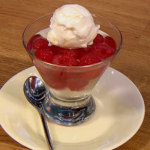 Gino raspberry and prosecco  jelly and homemade vanilla ice cream recipe on Let’s Do Lunch