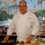 Darren McGrady the former Chef to Queen Elizabeth II and Diana, Princess of Wales Loaded Potato Skins recipe on This Morning