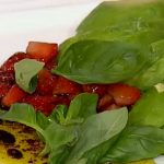 Lesley Walters Avocado pear with basil and strawberry vinaigrette recipe on This Morning