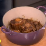 John Whaite oxtail braised in rose wine and basil  recipe on Lorraine
