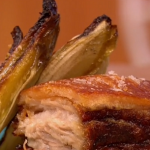 Gino slow roasted belly of pork with creamy cannellini beans recipe on Let’s Do Lunch