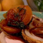 James Tanner  pork loin with sticky apricots and french beans recipe on Lorraine