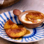 Stevie Parle  buttermilk puddings with honey nutmeg peaches Recipe in Granada on The Spice Trip