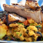 Jerk Spiced Pork with Sweet Potato Salad Recipe by Stevie Parle and Emma Grazette  in Granada on The Spice Trip