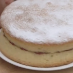 Bikers Victoria sandwich sponge cake recipe on Teatime Treats at the WI