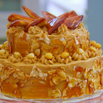 Mary Berry tiered dobos torte recipe on The Great British Bake Off 2014 Masterclass