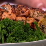 Sally Bee Healthy salmon and dill skewers recipe on Lorraine