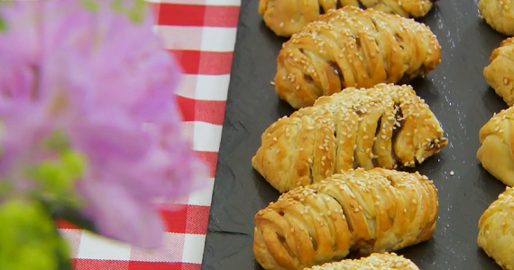 Paul mini sausage plaits on The Great British Off 2014 Masterclass – Talent Zone