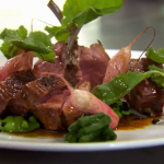 Marcus Wareing roast  lamb with mint and radish recipe test the fifth group of chefs in the  Invention Test on Masterchef The Professionals 2014