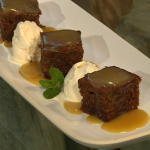 James Martin classic sticky toffee pudding with butterscotch sauce recipe on Saturday Kitchen