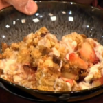 Gino christmas crumble with amaretto custard recipe on Let’s Do Christmas with Gino and Mel