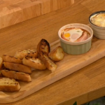 Gino Christmas breakfast recipe with Coddled Eggs on Let’s Do Christmas