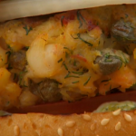 Tom Kerridge fish burger with mackerel and lobster recipe on Tom Kerridge’s Proper Pub Food