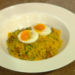 Nathan Outlaw kedgeree recipe for boxing day with leftover meats on Christmas Kitchen with James Martin
