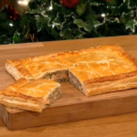Gino salmon coulibiac pie recipe from Russia on Let’s Do Christmas with Gino and Mel