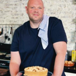 Tom Kerridge apple and toffee crumble pie recipe on Tom Kerridge’s Proper Pub Food