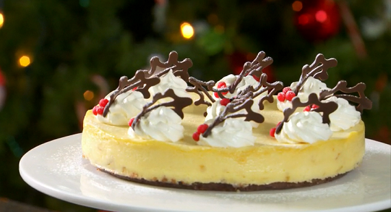 Mary Berry white and ginger cheesecake recipe on The Great British Bake Off Christmas Masterclass The Talent Zone