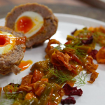 James Martin Scotch egg with piccalilli pickle recipe on James Martin: Home Comforts