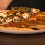 Pepperoni and vegetarian pizzas recipe on Mel and Sue