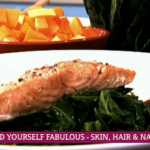 Dale Pinnock salmon with spiced squash puree and wilted greens recipe on This Morning