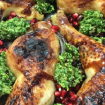 Nigel Barden Chicken with Walnut Pesto and Pomegranate recipe on Radio 2 Drivetime