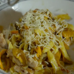 Tim  Maddams rabbit with pasta  recipe on Food and Drink