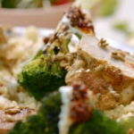 Jamie Oliver warm chicken salad recipe on 15 Minute Meals