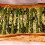 James Tanner Asparagus and goat’s cheese tart with floral salad recipe on Lorraine